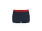 Donkerblauwe herenboxershort met rode tailleband