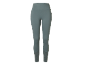 Dames grijsgroene legging met patroon aan de onderkant.