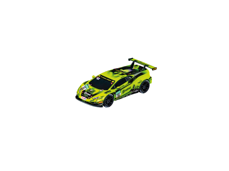 Carrera Lamborghini Huracán GT3 EVO2 speelgoedraceauto in het groen.