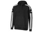Zwart Adidas hoodie met witte strepen op de mouwen