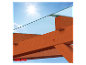 Baufix houten pergola met glazen dak.