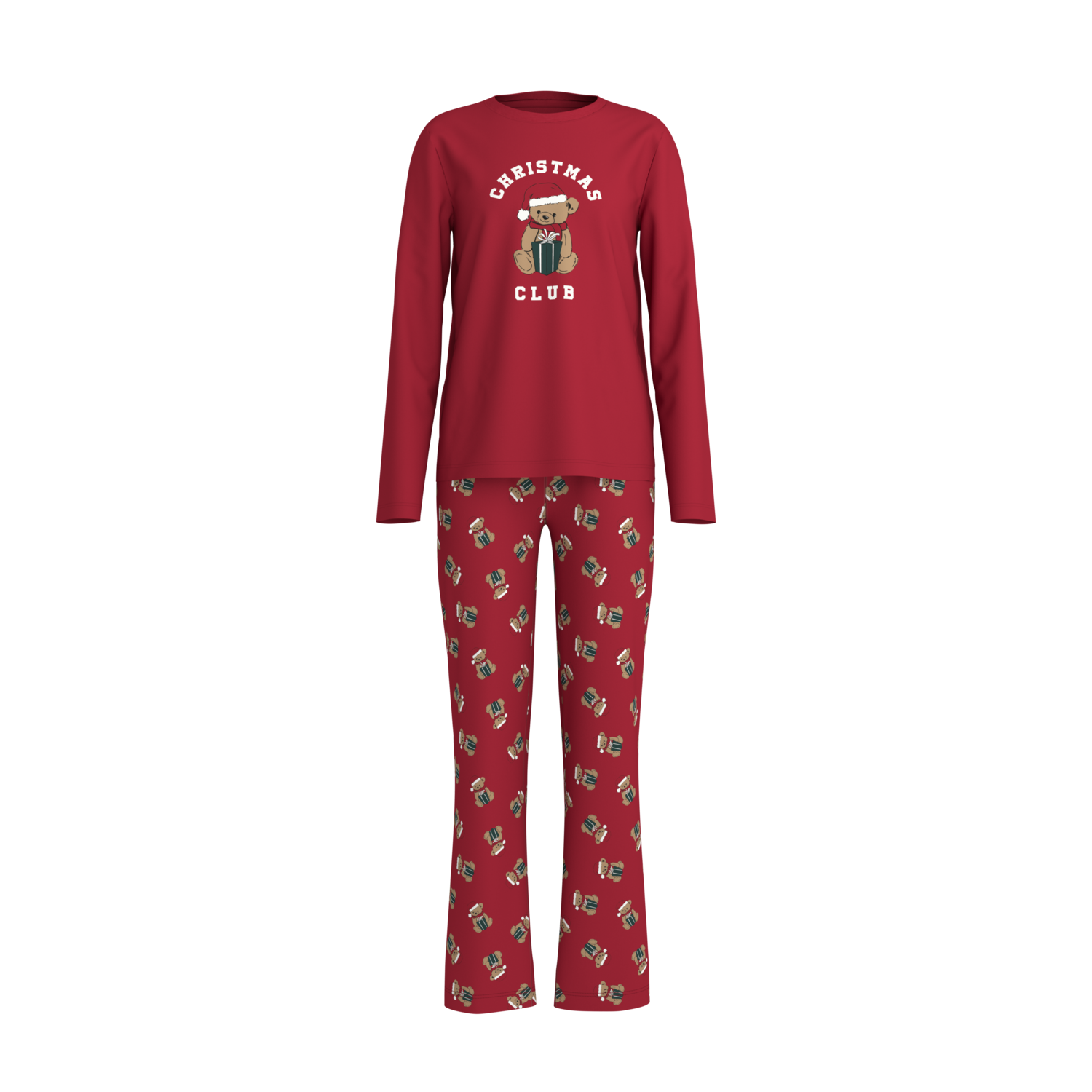 ESMARA KIDS Kinder pyjama, lang (Rood, 134/140)