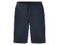 Donkerblauwe casual shorts met trekkoord in de taille.