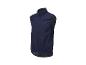 Donkerblauw fietsvest zonder mouwen.