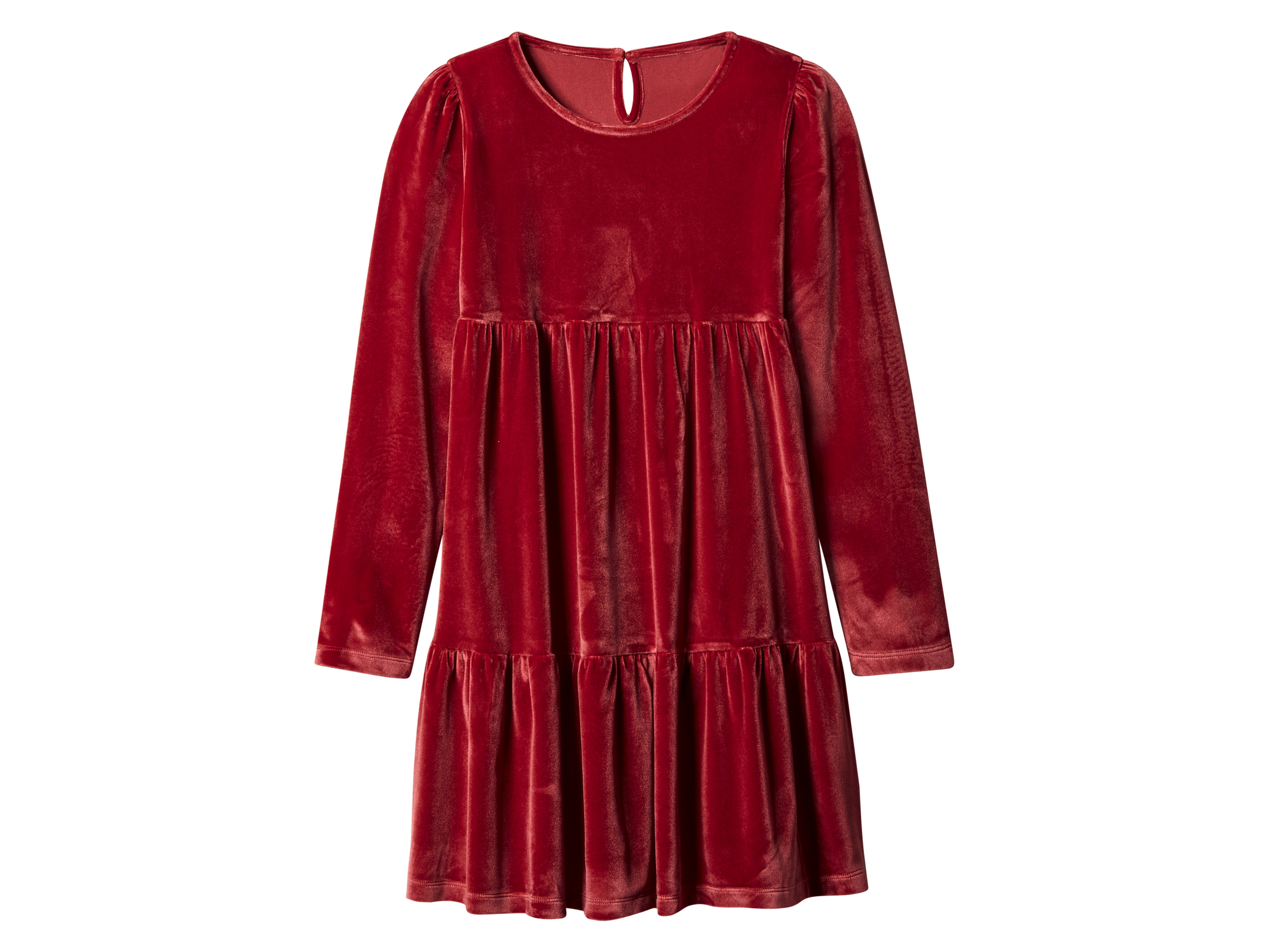 esmara Kinder velours jurk (Rood, 158/164)