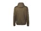 Olijfgroen herenjack met capuchon, achteraanzicht