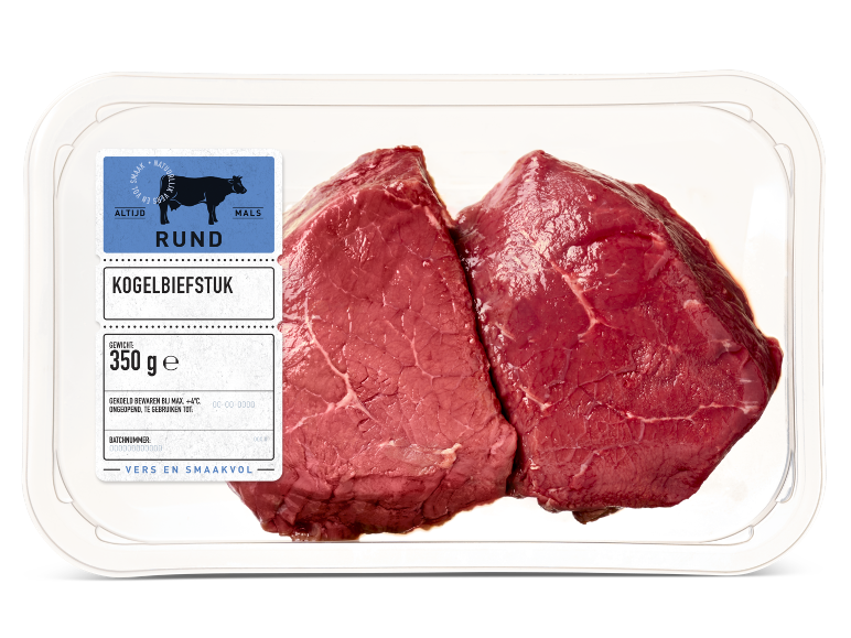Verpakte rundvlees kogelbiefstuk, 350 g