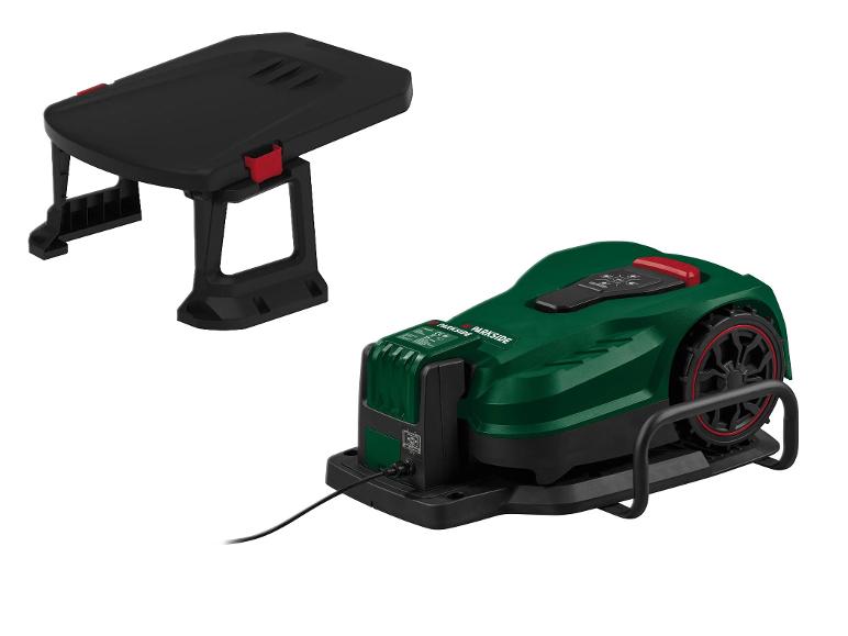 Parkside robotmaaier en laadstation.