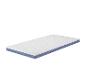 Witte matras met blauwe zijrand