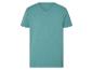 Turquoise V-hals T-shirt voor heren.