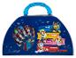 Blauwe Paw Patrol kunstkoffer met kleurpotloden met Chase, Rubble, Skye en Marshall.