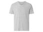 Lichtgrijs heren T-shirt met V-hals