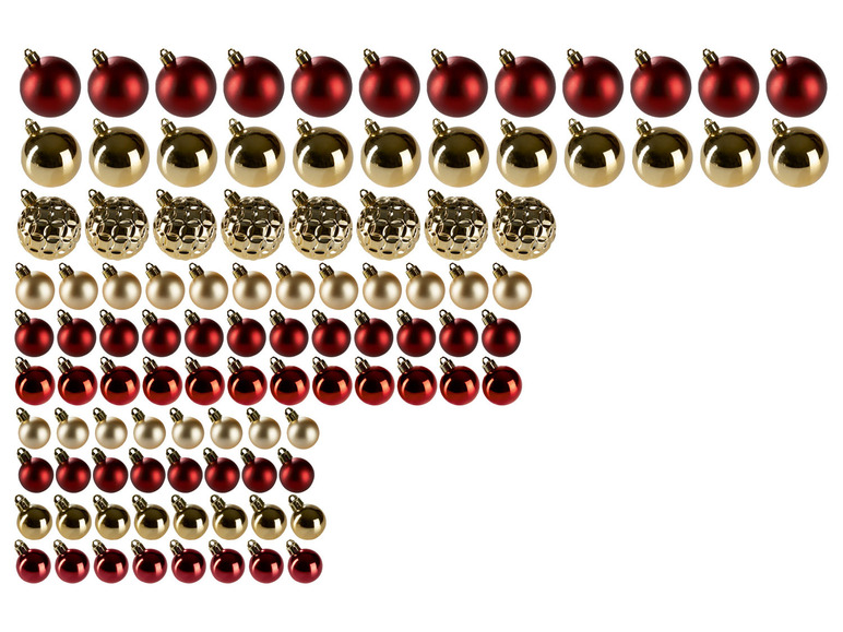 Ga naar volledige schermweergave: LIVARNO home Kerstballen 100 stuks - afbeelding 25