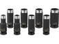 Set diepe doppen in diverse maten, van 10 tot 22 mm, voor prestaties.