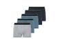 Pak heren boxershorts: grijs, donkerblauw en lichtblauw.