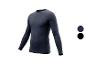 Een donkerblauw longsleeve shirt met een sportieve stijl.