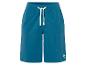 Donkerblauwe jogging shorts met trekkoord.
