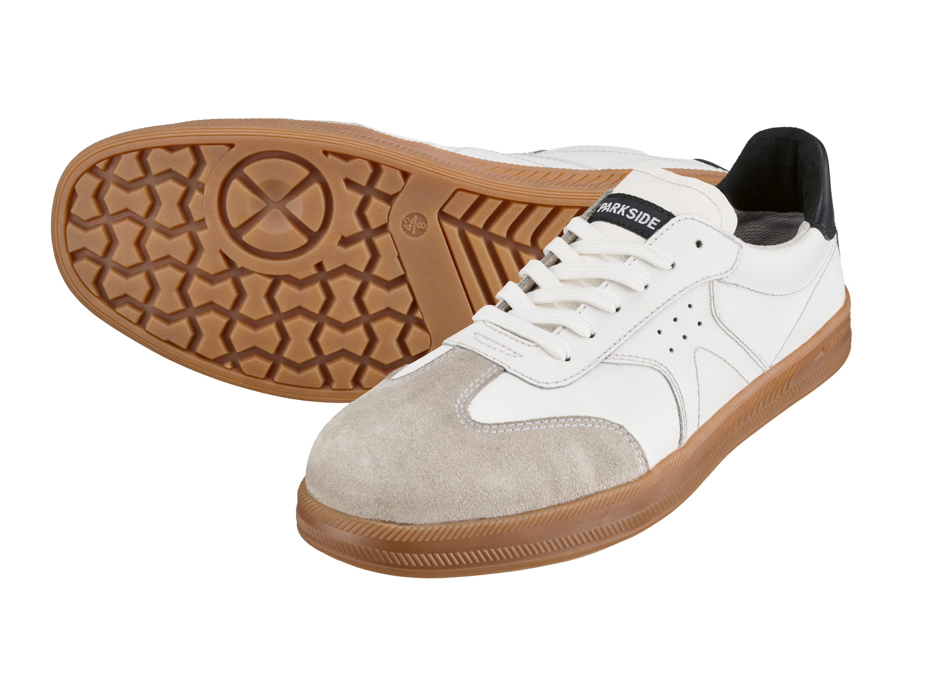 PARKSIDE Heren werkschoenen S1, van leer (wit, 41)