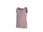 Gestreept dameshemd in roze en witte tinten.