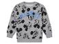 Een grijs Mickey Mouse sweatshirt met lange mouwen.