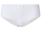 Witte slip met kant.