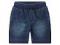 Jongens denim shorts met trekkoord, donkerblauw