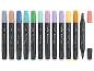 Een set van 14 kleurrijke schetsmarkers in diverse pastel- en levendige tinten.