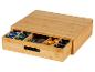 Bamboe opbergdoos met lade voor Nespresso capsules.