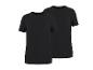 Set van twee zwarte T-shirts met korte mouwen en ronde hals.