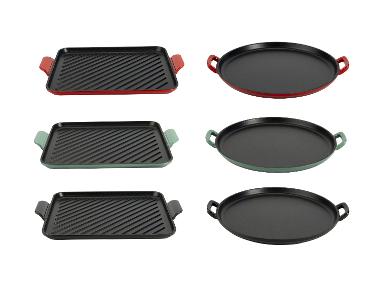 SILVERCREST® Gietijzeren grillplaat of pizzaplaat