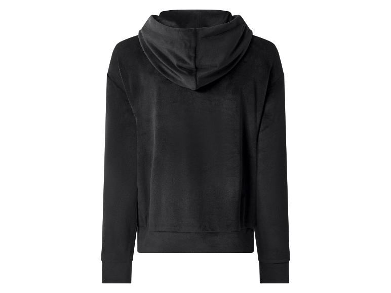 Zwarte fluwelen hoodie, achterkant