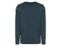 Donkerblauw heren longsleeve t-shirt.