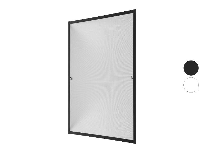 Hordeur, zwart frame met wit gaas, met twee kleuropties