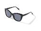 Zwarte cat-eye zonnebril