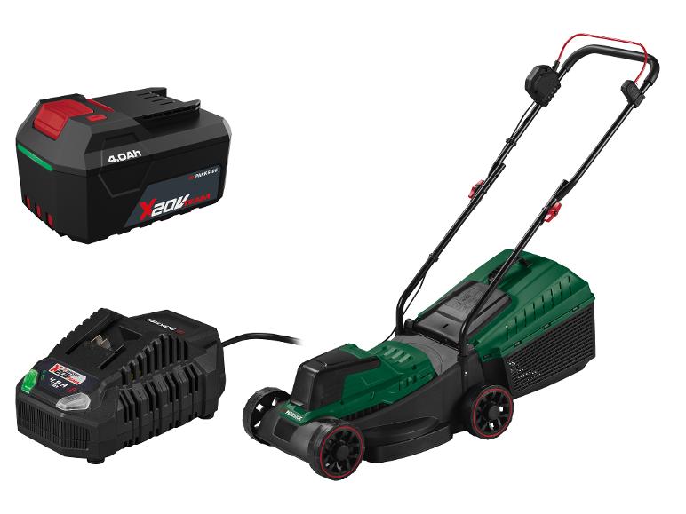 Accu grasmaaier met accu en oplader