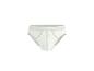 Witte herenslip met grijze stiksels.