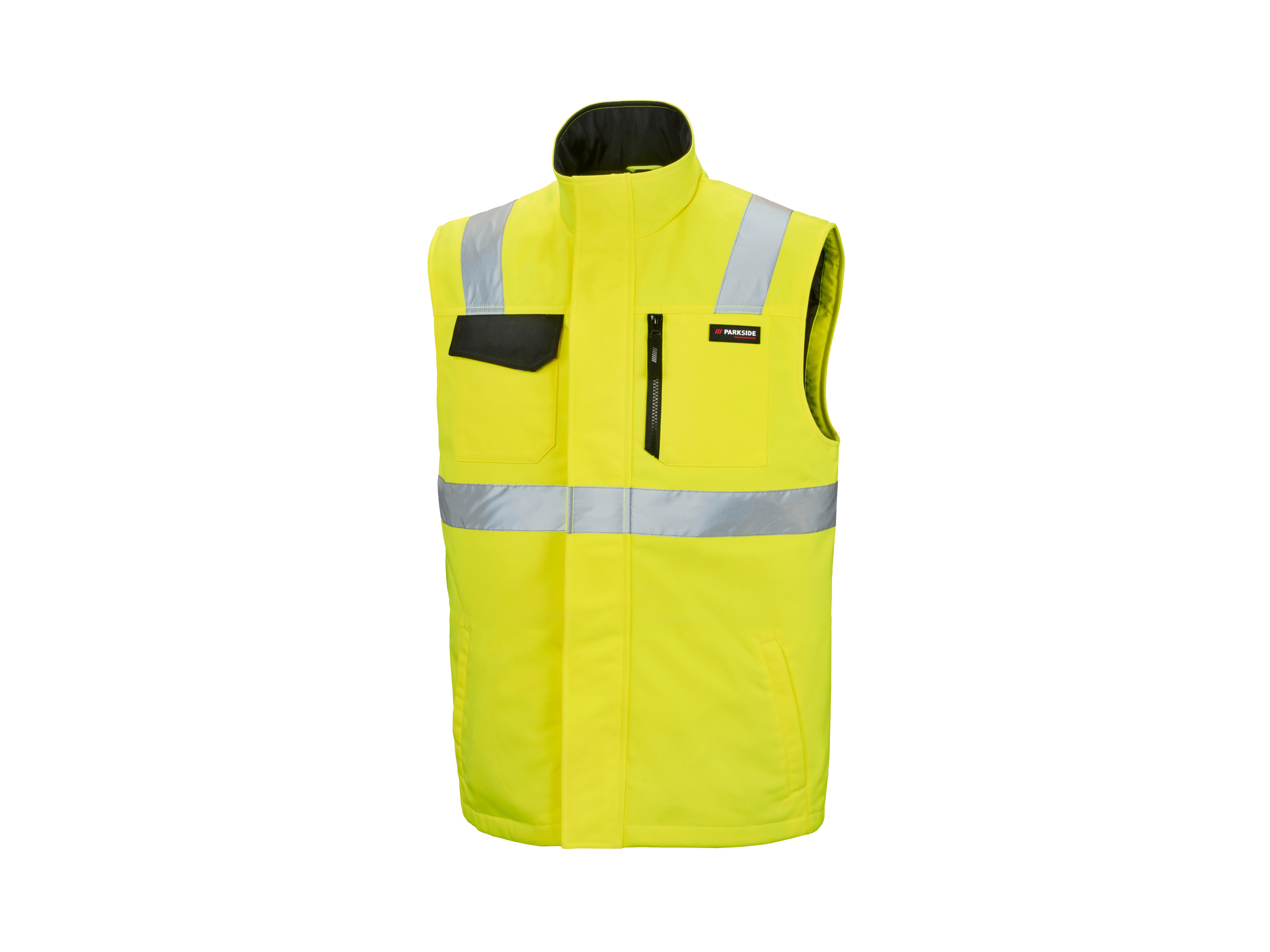PARKSIDE PERFORMANCE Heren softshell bodywarmer, reflecterend (Geel, S)