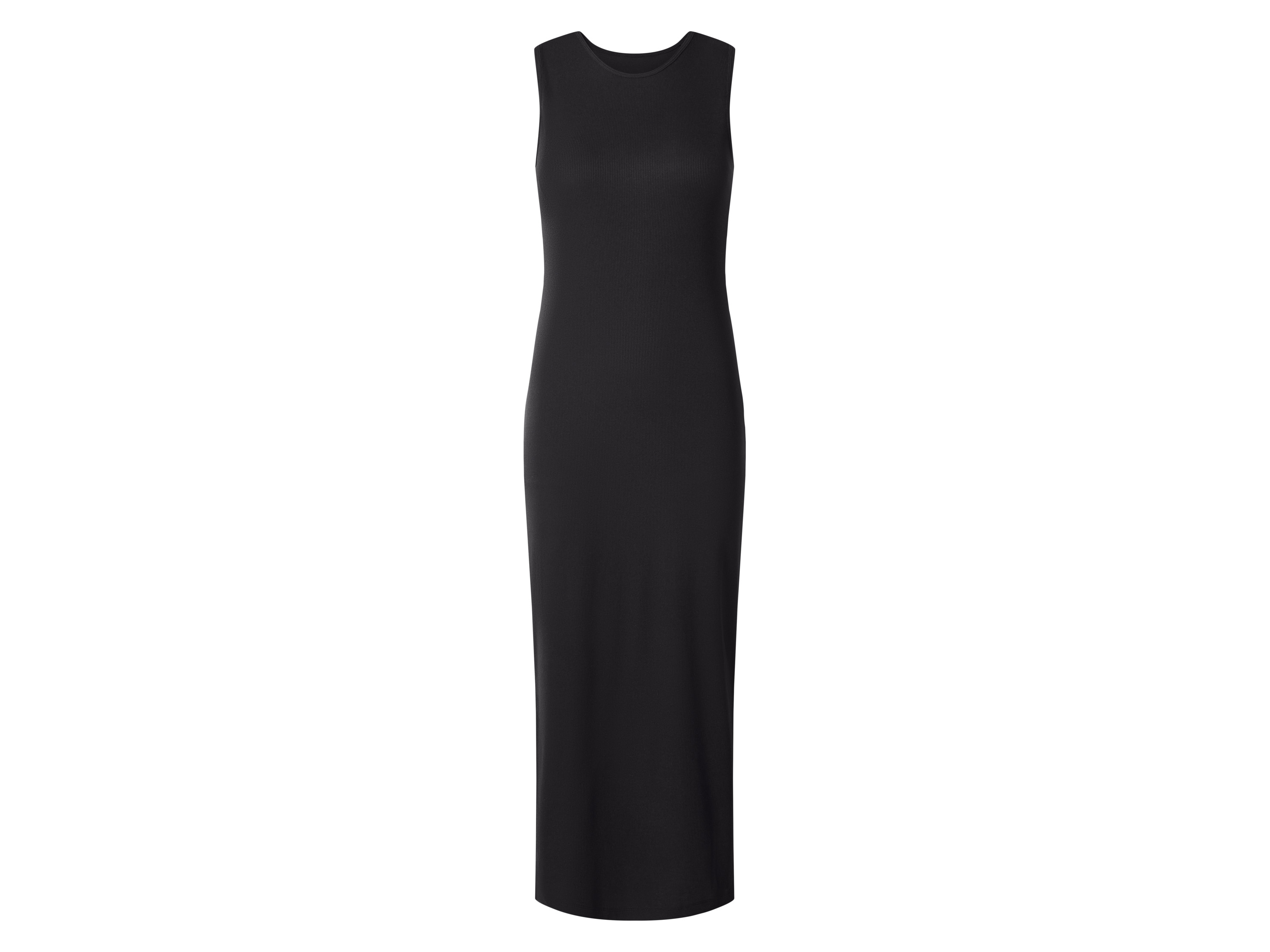 esmara Rib dames jurk - slim fit (Zwart, XS (32/34))