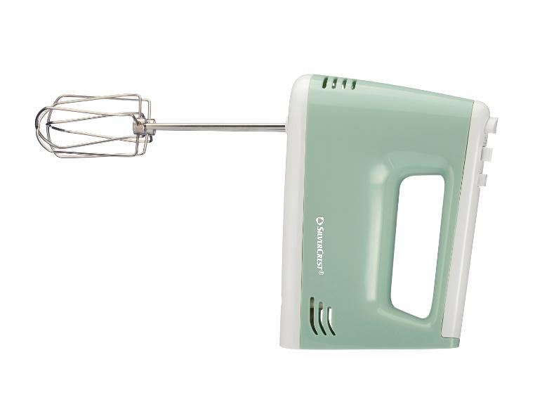 Groene SilverCrest handmixer met garde.