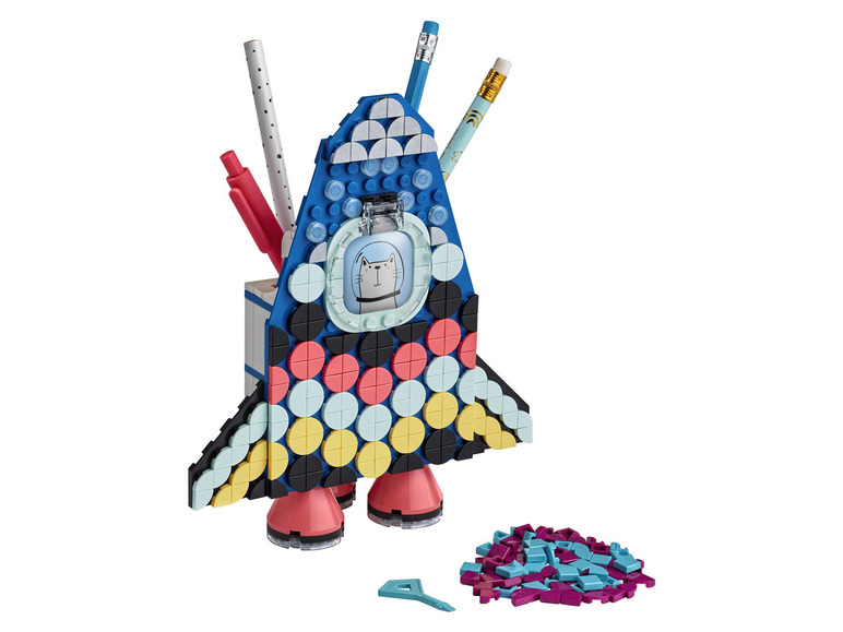 Ga naar volledige schermweergave: LEGO® DOTs Raket potloodbakje - afbeelding 4