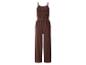 Bruine jumpsuit met spaghettibandjes en een ceintuur in de taille.