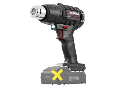PARKSIDE PERFORMANCE® Accu-heteluchtpistool 20 V zonder accu en lader