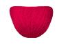 Rood dames bikinibroekje met reliëftextuur.