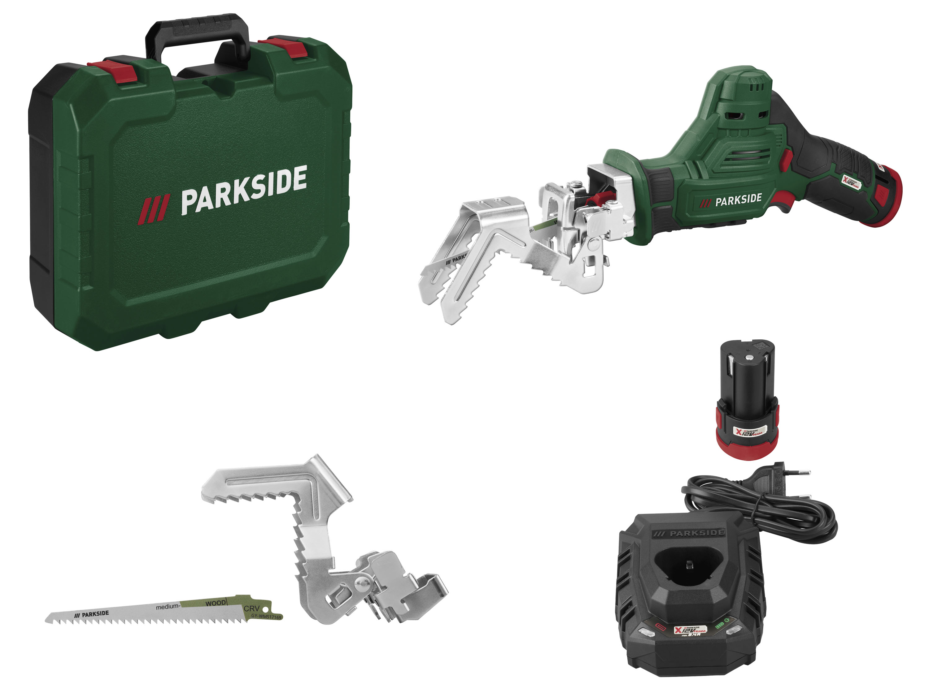 PARKSIDE Accu-takkenzaag 12 V met accu en lader
