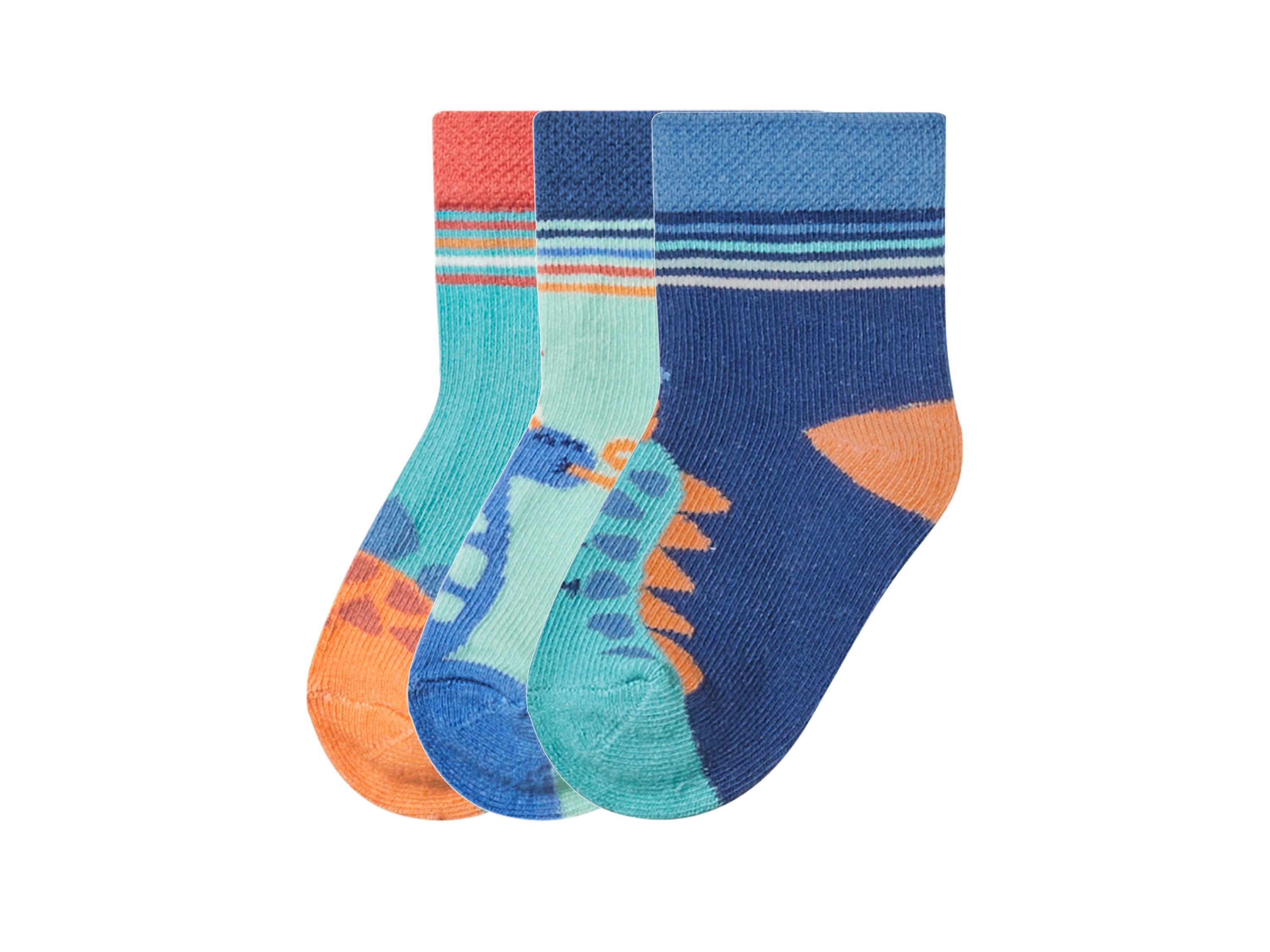 lupilu 3 Paar baby sokken (Donkerblauw/blauw, 19-22)