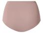 Lichtroze dames high-waist slip met golvende randen.