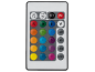 LED-lichtafstandsbediening met knoppen voor kleur, helderheid en modi.