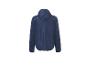 Blauwe sportjas met capuchon voor heren, achteraanzicht