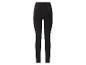 Zwarte dameslegging met brede, elastische tailleband.