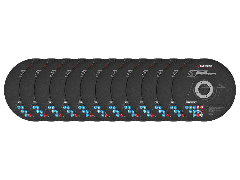 Set zwarte doorslijpschijven voor metaal en roestvrij staal.